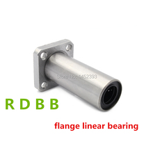 Frete grátis LMK10LUU 10mm Longo Praça Flange Tipo Linear Bearing peças CNC peças de impressora 3d 2024 - compre barato