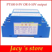 Transmisor de temperatura de riel PT100 0,2 DIN, transmisor de temperatura de 24V, 0-5V o 0-10V, salida SBWZ-2280 2024 - compra barato