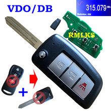 Mando a distancia plegable para coche, llave sin llave, 3 botones, para Nissan KBRASTU15, 315Mhz, Chip ID46 2024 - compra barato