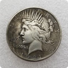 USA 1921 Peace Dollar COIN COPY commemorative coins-replica coins medal coins collectibles 2024 - buy cheap