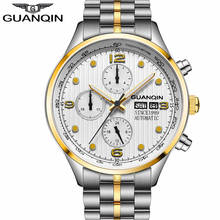 relogio masculino GUANQIN new Brand Luxury Men Automatic Date16100 Clock Men's Business Full Steel Waterproof Mechanical Watch 2024 - buy cheap