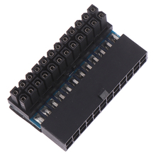 ATX 24 pin 90 grados 24 pin a 24 pin adaptador de enchufe de alimentación, placa base, conectores de alimentación Modular para Cables de fuente de alimentación 2024 - compra barato