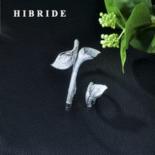 HIBRIDE-Conjunto de pendientes de circonia cúbica para mujer, Arabia Saudí de lujo grande y delicado, transparente, de lujo, para fiesta, boda, N-284, Dubai 2024 - compra barato