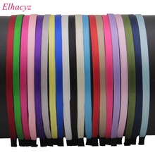 20pcs/lot New Arrival 20 colors 5MM Children Colored Ribbon covered Firm Metal Hairbands Hair Accessories For Kids Headwear 2024 - buy cheap