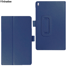 Capa flip de couro para lenovo, capa para tablet e viviração de 10.1" 2024 - compre barato