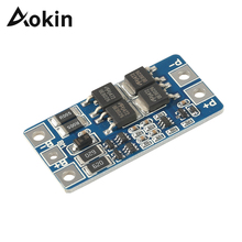 Aokin-Placa de protección de batería de litio 2S, 10A, 7,4 V, 18650, 8,4 V, función equilibrada, protección contra sobrecargas, módulo de cargador 18650, 2s 2024 - compra barato
