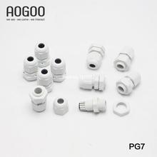 10 un pg7 cabo 3-6.5mm alta qualidade ip68 impermeável nylon plástico conector de glândula de cabo 2024 - compre barato
