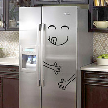 Adesivo bonito geladeira feliz rosto delicioso cozinha geladeira parede adesivos de vinil arte decalque da parede decoração para casa oct #1 2024 - compre barato
