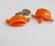 10 шт. 42x18 мм, пластмассовая игрушка оранжевого цвета в форме рта утки и мягкая шайба 2024 - купить недорого