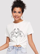 Женская футболка с сердцем и стрелками Twist, забавная Женская модная футболка с графическим рисунком grunge tumblr, красивая женская футболка, топы 2024 - купить недорого