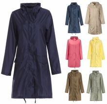 Chaqueta impermeable largo con capucha para hombre y Mujer, Ponchos de abrigo Impermeables 2024 - compra barato