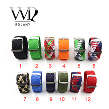 Rolamy-correa de reloj de pulsera con hebilla cepillada para Rolex, Omega, Tudor, Tissot, 20 y 22mm 2024 - compra barato