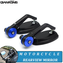 7/8" 22mm Motorcycle Aluminum Moto Rearview Mirror Rear View Handle bar End Black Side Mirrors NINJA 650R ER6F ER-6N ER6N Z900RS 2024 - buy cheap