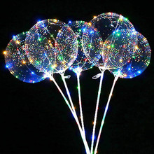 Globo Led luminoso reutilizable, globo redondo transparente de burbuja para decoración de fiestas, bodas, aniversarios, #008 2024 - compra barato