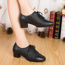 Leather Cowhide Latin Dance Shoes Female Dance Shoes Teachers Ballroom Dancing Shoes Modern Shoes Woman 2024 - buy cheap