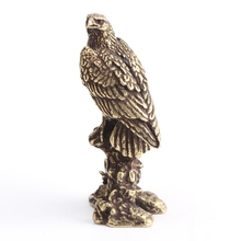 Маленькая статуя орла в китайском стиле, ценная коллекция красивых Бронзовых Статуй 2024 - купить недорого