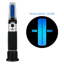 Handheld Refractometer 10-30% Brix Detector Honey Measuring Refractometer Portable Measure Gauge with Calibration Atc 2024 - buy cheap