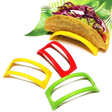 12 шт красочные пластиковые Taco Shell Holder Taco Stand Plate Protector Food Holder 2024 - купить недорого
