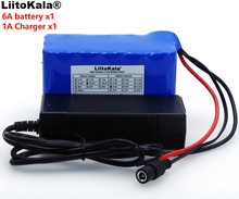 LiitoKala 24V 6Ah 6S3P 18650 литиевая батарея 25,2 v электрический велосипед мопед/Электрический/литий-ионный аккумулятор + зарядное устройство 1A 2024 - купить недорого