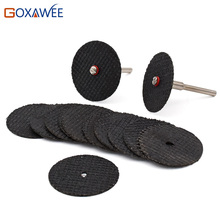 GOXAWEE Resin Cutting Disc Grinding Wheel Abrasive Cutting Discs Mini Drill For Dremel Rotary Tool Accessories 10pcs & 2Mandrels 2024 - buy cheap