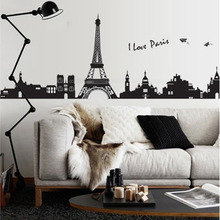 [Fundecor] diy home decor Eiffel Tower wall stickers living room bedroom wall decor mural decals torre eiffel 2024 - buy cheap