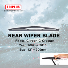 Rear Wiper Blade for Citroen C-Crosser (2007-2013) 1pc 12" 300mm,Car Rear Windscreen Wipers,for Back Window Windshield Blades 2024 - buy cheap