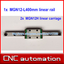12mm linear guide MGN12 L 400mm linear rail with 2pcs MGN12H linear carriages block for CNC DIY and 3D printer XYZ cnc 2024 - buy cheap