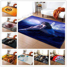 Modern Large Size Carpets 3D Fairy/Skull Printed Rug Soft Flannel Home Decor Carpet Bedroom Living Room Area Rugs Tea Table Mats 2024 - buy cheap