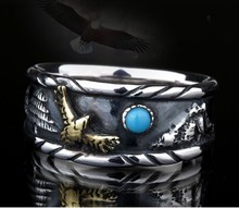 Thailand Indian style  eagle 925 sterling silver Thai silver ring 2024 - buy cheap