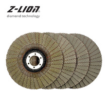 Z-LION 5 "4 pçs diamante polimento rebolo 125mm mudança rápida lixar disco flap angle grinder ferramenta abrasiva 2024 - compre barato