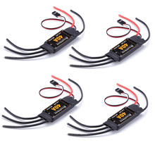 4 pçs/lote 40A Brushless ESC Velocidade Controler 2-4 S Com 5 V 3A UBEC Para RC FPV Quadcopter os Aviões de RC Helicóptero 2024 - compre barato