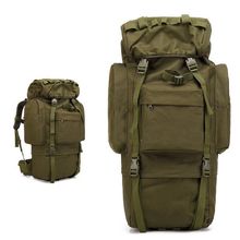 Mochila de viaje de gran capacidad para hombre, bolsa para deportes al aire libre, senderismo, Camping, bolso de hombro militar con cubierta de lluvia, 65L 2024 - compra barato