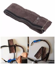 MIG Torch Sleeve Welding Gun Cable Cover 10cm x 3.5m (4in x 11.5ft) Top Split Cowhide Leather CE TIG/MIG/Plasma Cable Sleeves 2024 - buy cheap