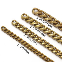50cm Solid Brass Men Belt Pants Keychain Trousers Jeans Wallet Chain Metal Bag Chain DIYChains Leather Crafts Accessories 2024 - buy cheap