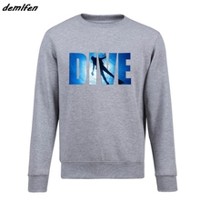 New Fashion Men Pullover Fleece Hoodie Dive Scuba Dive Hoodie Fan Gift Idea Sweatshirt Funny Casual Coat Streetwear 2024 - buy cheap