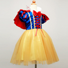 Vestido de princesa branca de neve, fantasia infantil com capa vermelha e arco 2024 - compre barato