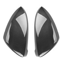 2 pieces Side Rearview Mirror Covers Caps Carbon Fiber For Volkswagen VW Golf MK7 7.5 GTI 7 Golf 7 R Touran L GTD GTE E-GOLF 2024 - buy cheap