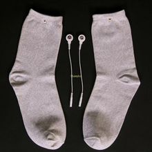 Large size Conductive Silver fiber Electrode Socks Massage TENS Socks Use for TENS/EMS Machines with cable 2024 - buy cheap