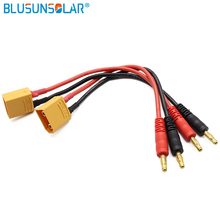 Juego de conectores Banana XT90 a 4,0mm con Cable cargador de silicona de 14 AWG, Cable de conexión de batería Lipo para fuente de alimentación RC, 10 juegos 2024 - compra barato