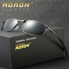 Мужские солнцезащитные очки AORON, брендовые дизайнерские очки с поляризационными стеклами, зеркальные очки для вождения HD 2024 - купить недорого