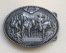 Western Cowboy Belt Buckle JF-BY272 suitable for 4cm wideth belt with continous stock 2024 - buy cheap