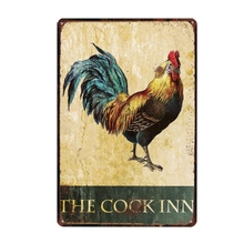 The Cock Inn  Metal Tin Sign Vintage Plate Wall Pub Restaurant  Home Art Decor  Iron Poster Cuadros DU-1615 2024 - buy cheap