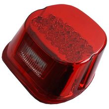 Farol de freio traseiro com led vermelho, para harley sportster xl dyna glide fxd touring 99-03 2024 - compre barato