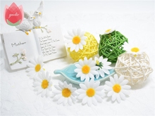 Cabeza de flor Artificial hecha a mano, 10 Uds. De seda, girasol, decoración de boda, caja de regalo, arte de colección de flor falsa 2024 - compra barato