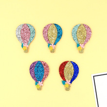 10PCS/Lot Multi Color Hot Air Balloon Padded Applique Crafts for Children Headwear Hair clip Accessories 2024 - buy cheap