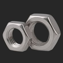 2pcs M10 M12 M14 M16 M18 M20 stainless steel thin head Hex nuts Hexagon nut hexagonal sleeves 2024 - buy cheap