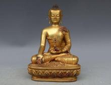 Медная бронзовая позолота Дракон Шакьямуни, статуя буддизма татхагата 2024 - купить недорого