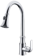 Free Ship chrome clour pull out kitchen spray faucet mixer tap New Single hole deck mounted 2024 - buy cheap