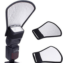 free shipping worldwide Camera Flash Diffuser Softbox Silver and White Reflector for Canon 580EX Nikon SB-600 Penta 2024 - buy cheap