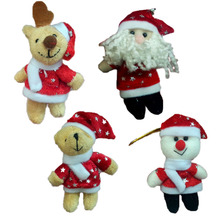 8 см мультяшный плюшевый мишка/олень/Санта-Клаус/красный олень для Счастливого Рождества Рождественские украшения подарок Natal Animais 50 шт 2024 - купить недорого
